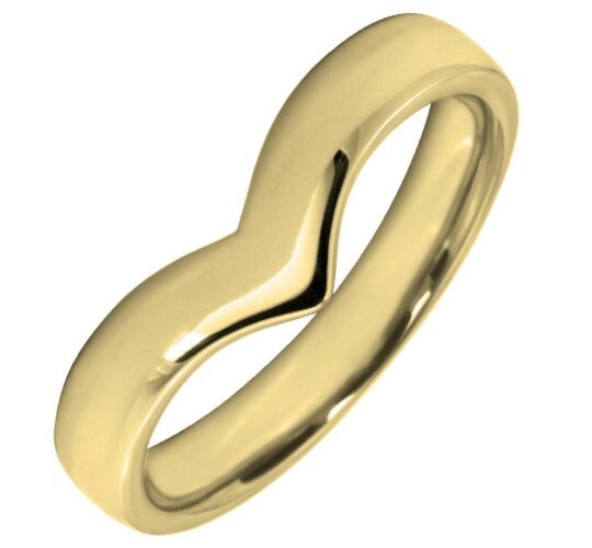 3.5mm Shaped Wedding Ring | W295